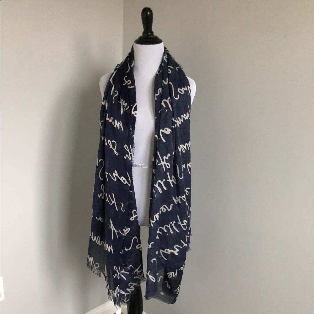NWT - navy blue scarf